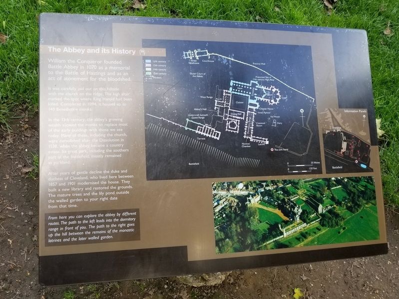The Abbey and its History Marker image. Click for full size.