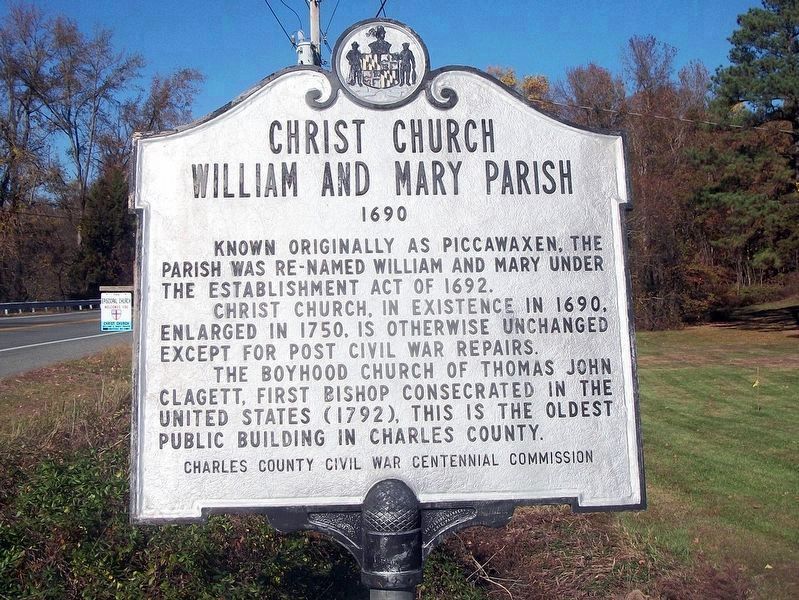 Christ Church Marker. Click for full size. Christ Church Marker image. Click for full size.