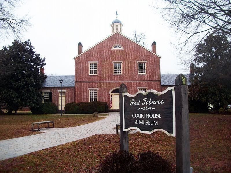 Port Tobacco Courthouse exterior. Click for more information. Port Tobacco Courthouse exterior image. Click for more information.