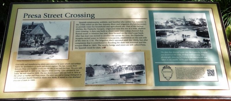 Presa Street Crossing Marker image. Click for full size.