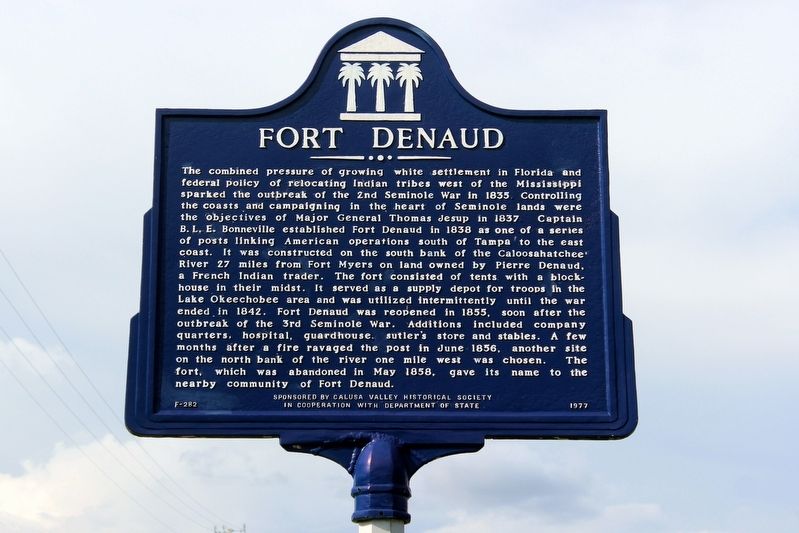 Fort Denaud Marker image. Click for full size.