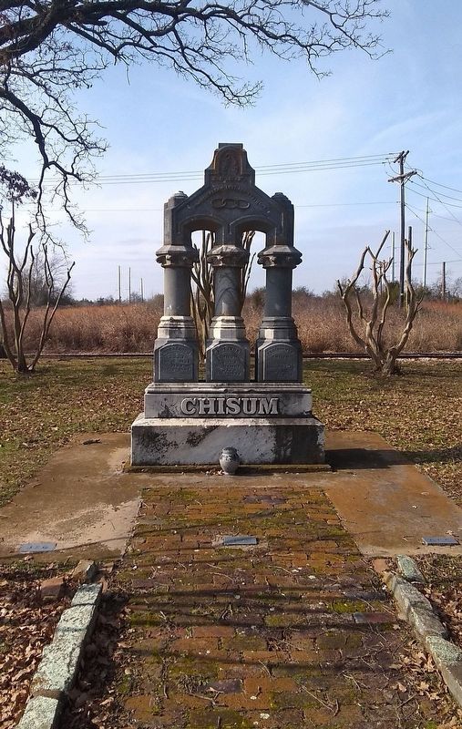 John S. Chisum grave site. image. Click for full size.