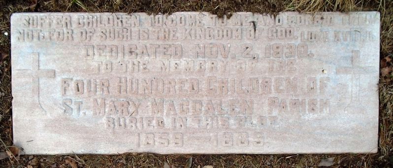 Saint Mary Magdalen Parish Cemetery Children's Memorial Marker image. Click for full size.