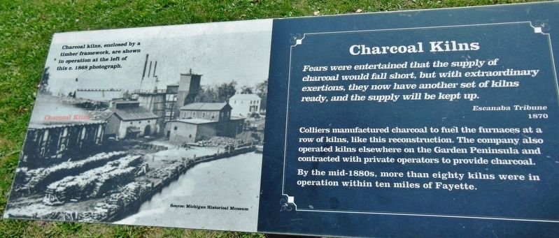 Charcoal Kilns Marker image. Click for full size.