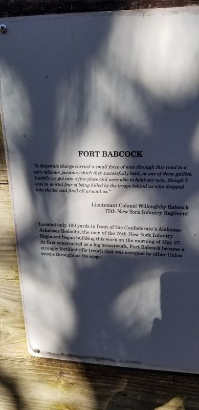 Fort Babcock Marker image. Click for full size.