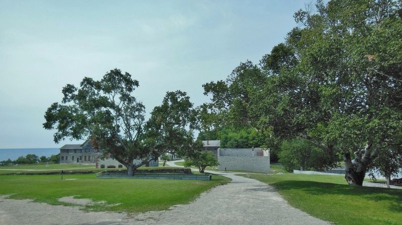Fayette Industrial District (<i>view along trail from marker</i>) image. Click for full size.