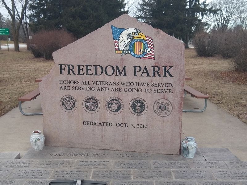 Freedom Park Marker. Click for full size. Freedom Park Marker image. Click for full size.