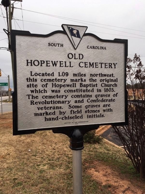 Old Hopewell Cemetery Marker image. Click for full size.