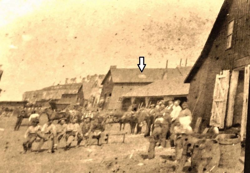 Marker detail: c. 1867 Carpenter shop with skylight. Click for full size. Marker detail: c. 1867 Carpenter shop with skylight image. Click for full size.