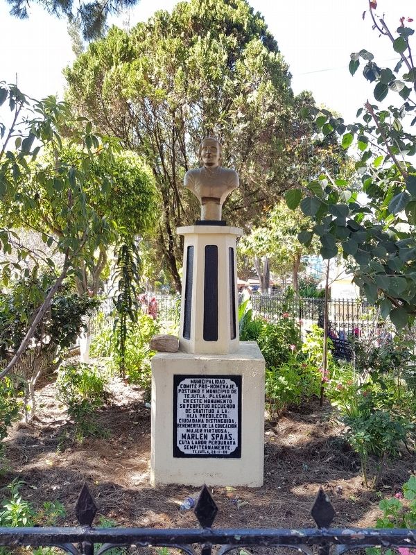 An additional monument to Marlen Spaas in Tejutla's central park image. Click for full size.