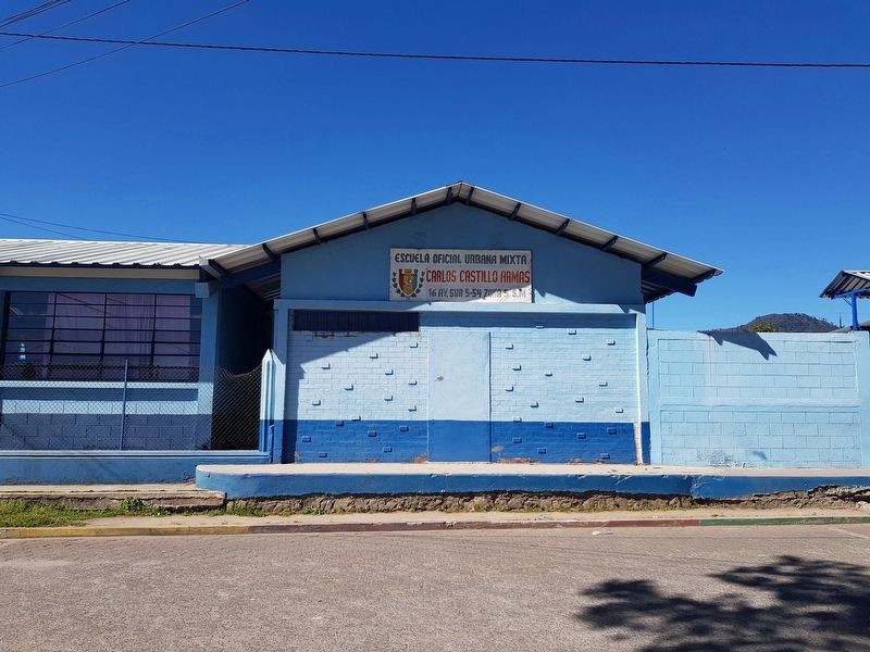 The Carlos Castillos Armas public school where Rubn Mrida Escobar was assassinated image. Click for full size.