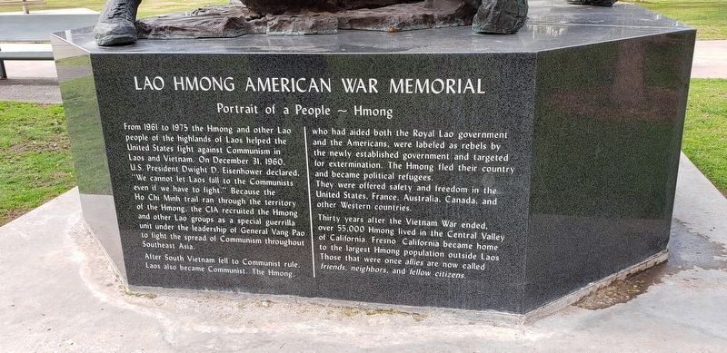 Lao Hmong American War Memorial. Click for full size. Lao Hmong American War Memorial image. Click for full size.