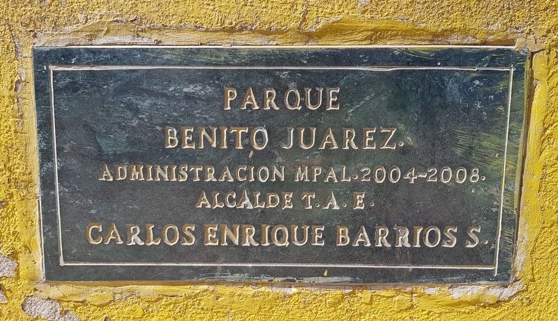 Benito Ju�rez Marker image. Click for full size.