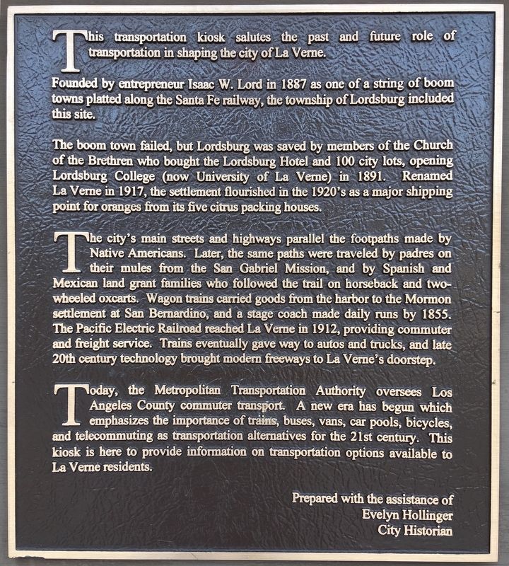 Lordsburg Townsite Marker image. Click for full size.