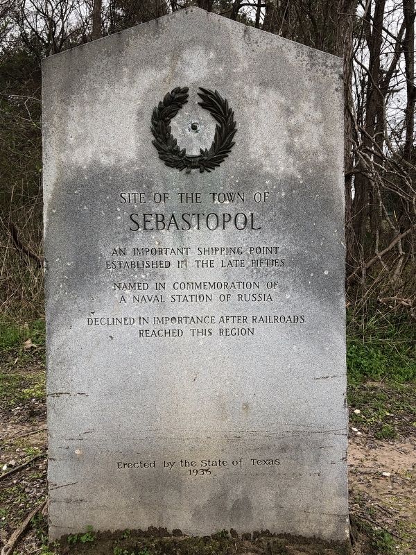 Site of the Town of Sebastopol Marker image. Click for full size.