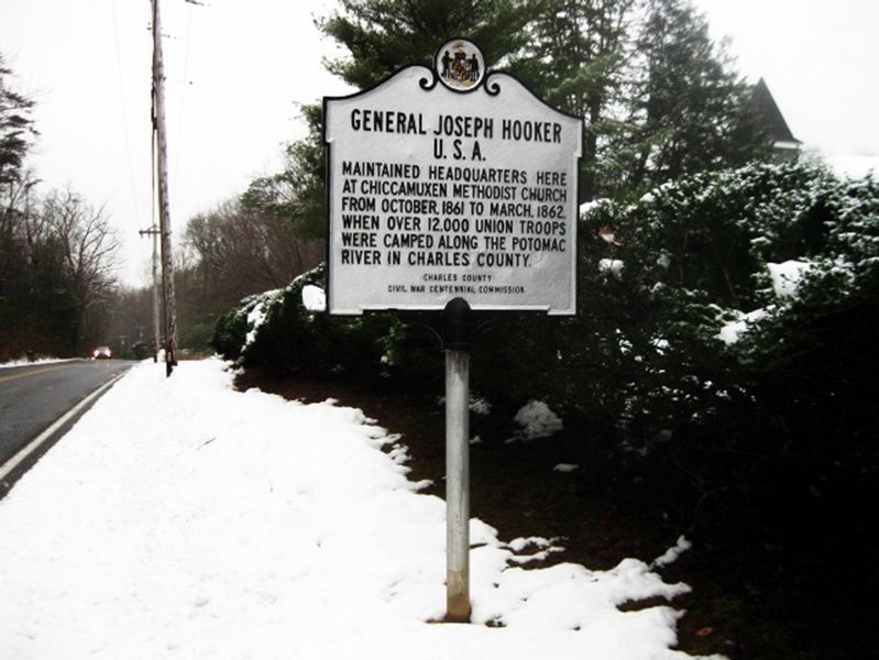 General Joseph Hooker, U.S.A. Marker image. Click for full size.