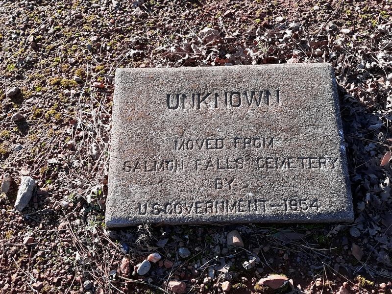Unknown Grave Marker. Click for full size. Unknown Grave Marker image. Click for full size.