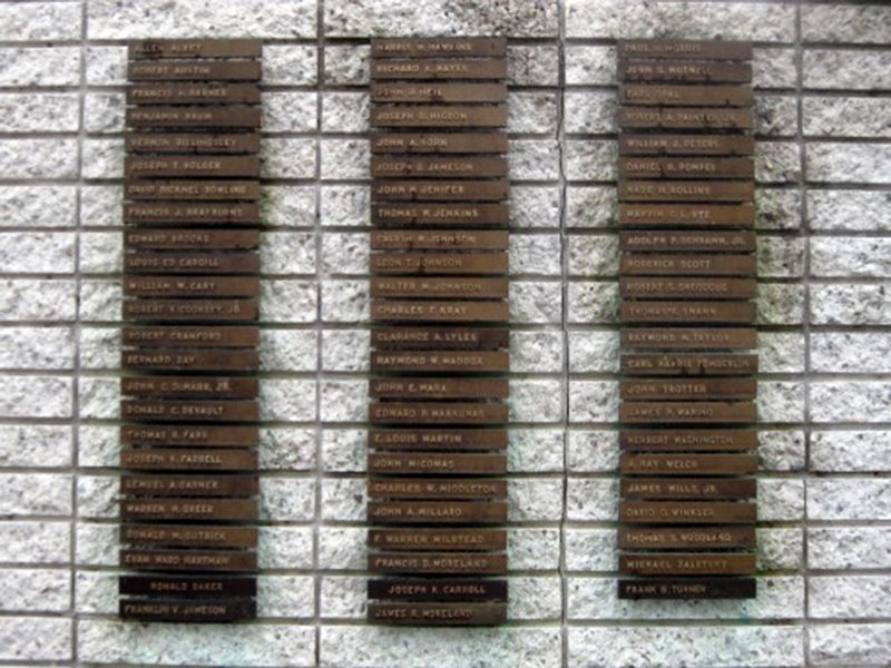 Names on the In Honor and Memory Marker image. Click for full size.