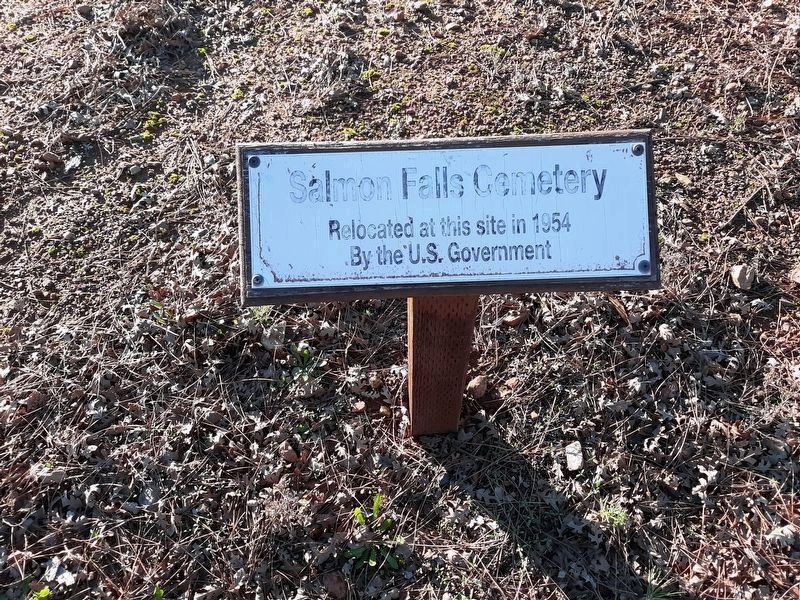 Salmon Falls Relocation Cemetery. Click for full size. Salmon Falls Relocation Cemetery image. Click for full size.