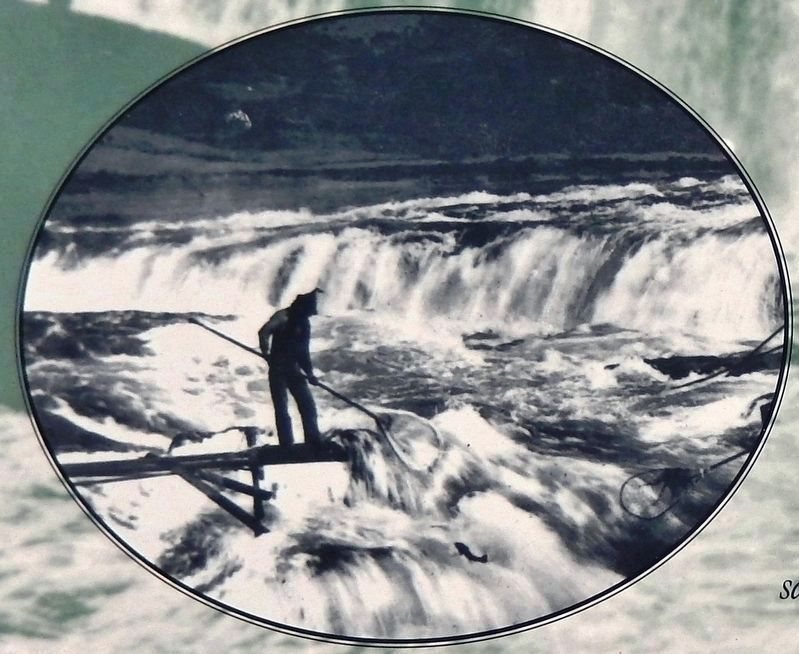 Marker detail: Native fisherman image. Click for full size.