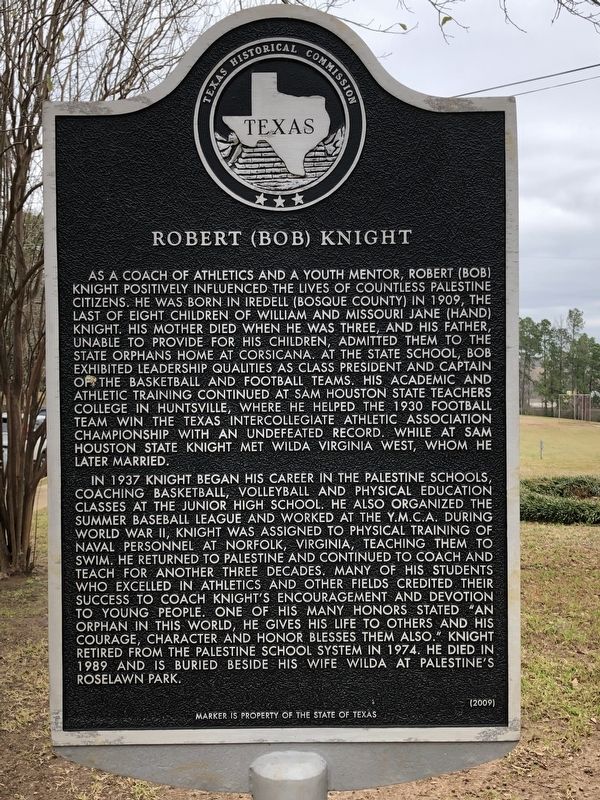 Robert (Bob) Knight Marker image. Click for full size.