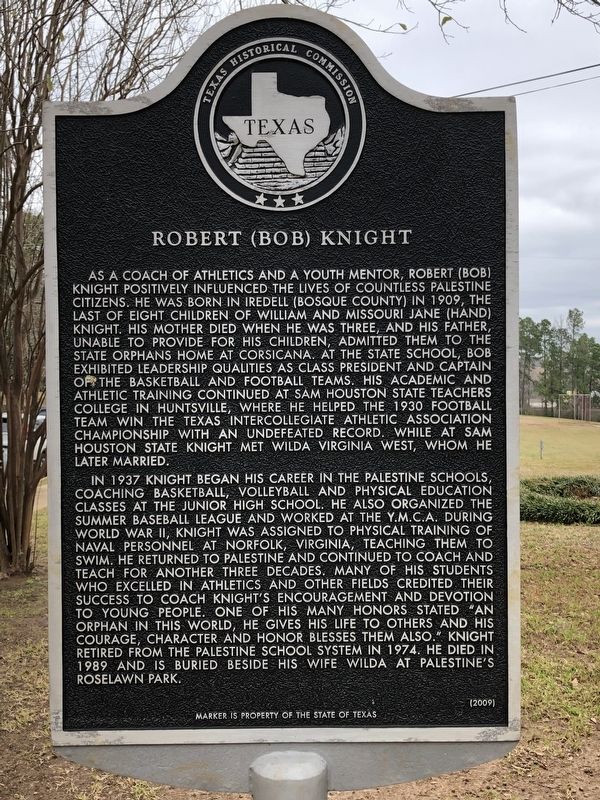 Robert (Bob) Knight Marker image. Click for full size.