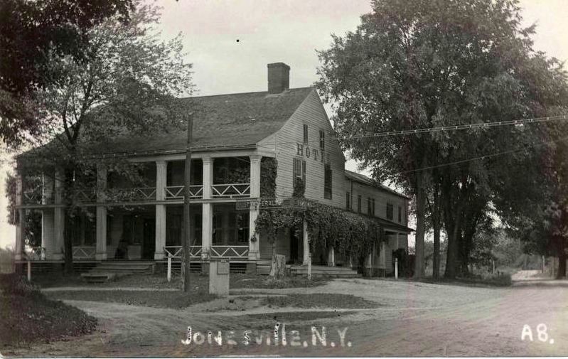 Jonesville Hotel c. 1910 image. Click for full size.