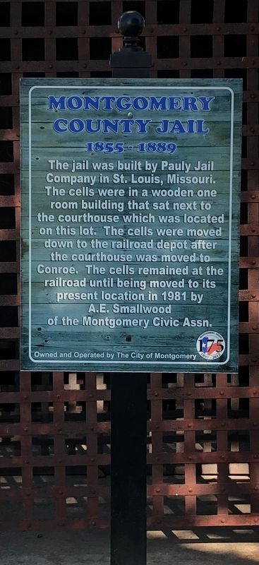 Montgomery County Jail Marker image. Click for full size.