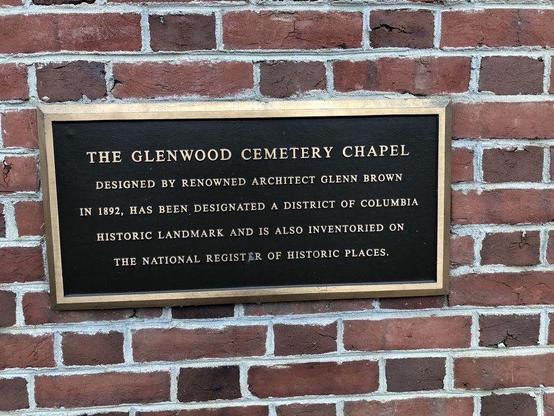 The Glenwood Cemetery Chapel Marker image. Click for full size.