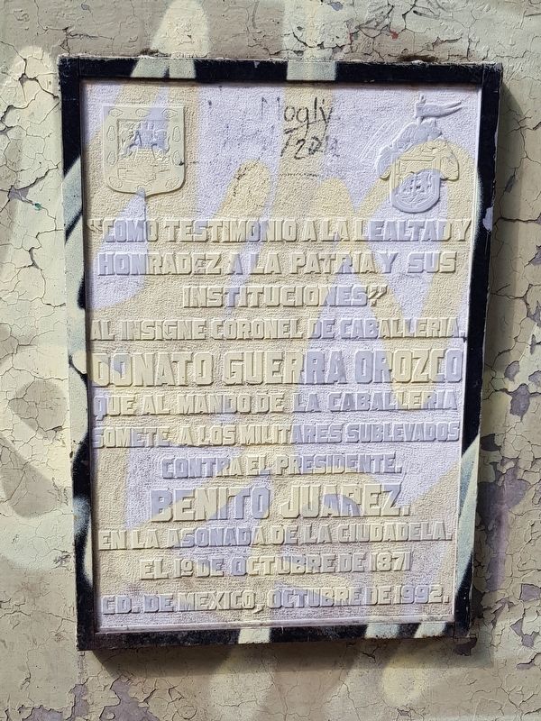Coronel Donato Guerra Orozco Marker image. Click for full size.