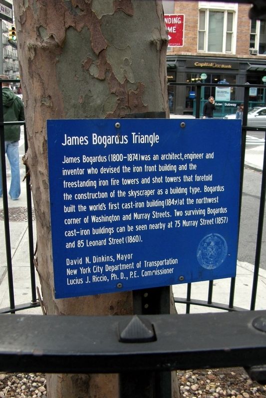 James Bogardus Triangle Marker image. Click for full size.
