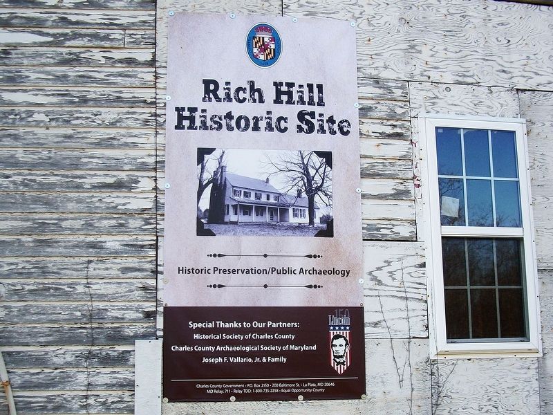 Rich Hill Historic Site Marker. Click for full size. Rich Hill Historic Site Marker image. Click for full size.