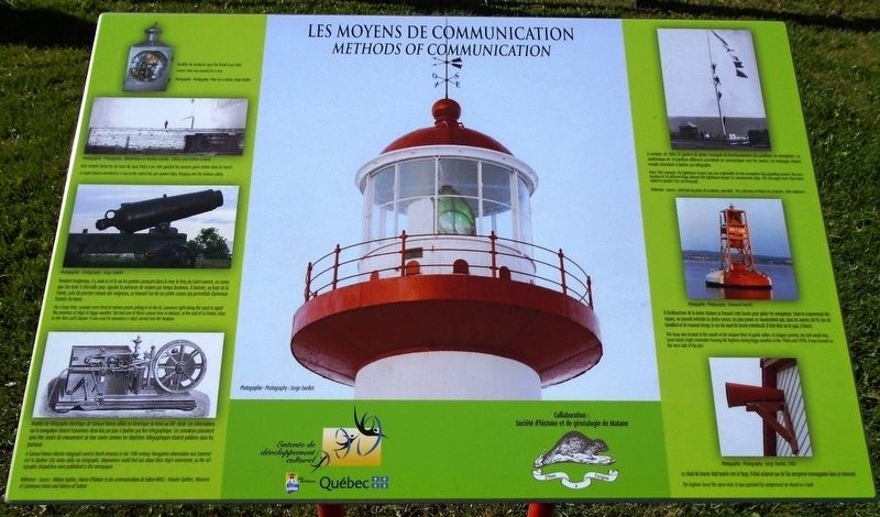 Les moyens de comunication / Methods of Communication Marker. Click for full size. Les moyens de comunication / Methods of Communication Marker image. Click for full size.