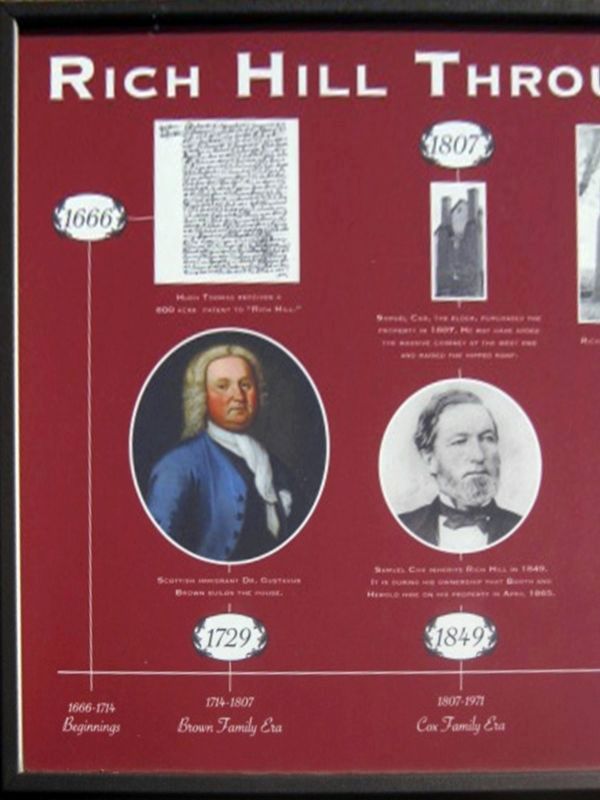 Left half of the Rich Hill Through the Years Marker. Click for full size. Left half of the Rich Hill Through the Years Marker image. Click for full size.