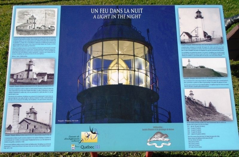 Un feu dans la nuit / A Light in the Night Marker image. Click for full size.