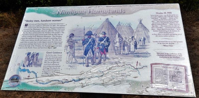 Nimiipuu Homelands Marker image. Click for full size.