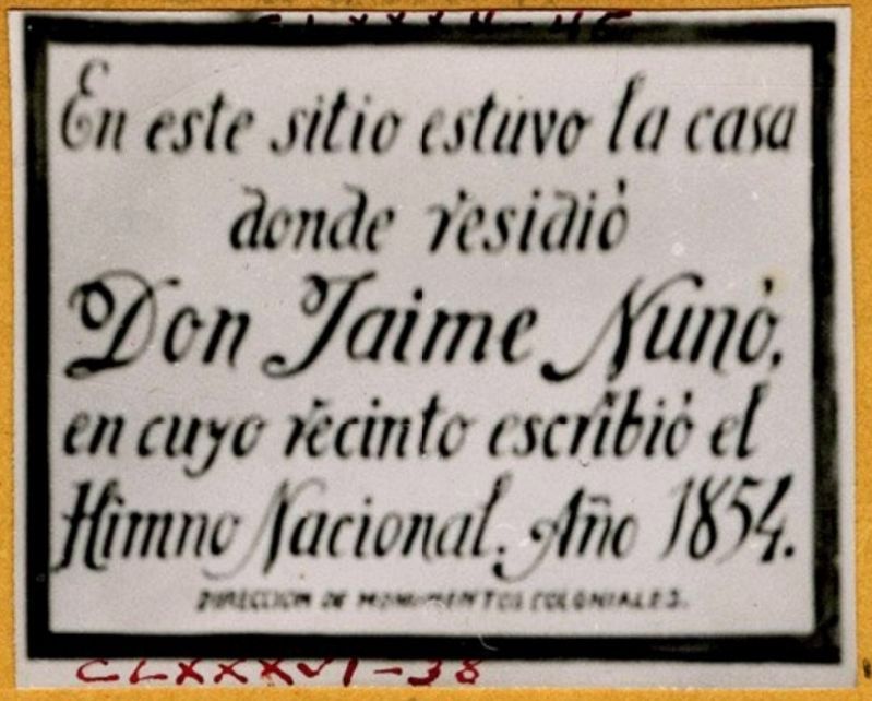 House of Jaime Nunó Marker. Click for full size. House of Jaime Nunó Marker image. Click for full size.