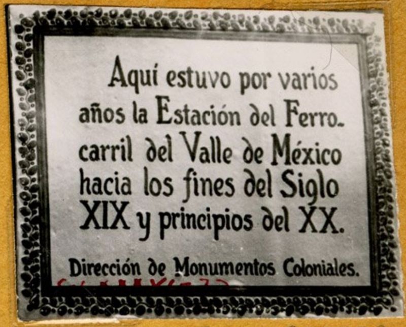 Valley of Mexico Train Station Marker image. Click for full size.