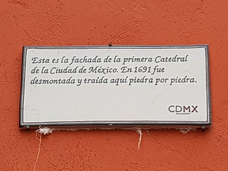 The First Cathedral of Mexico City Marker image. Click for full size.