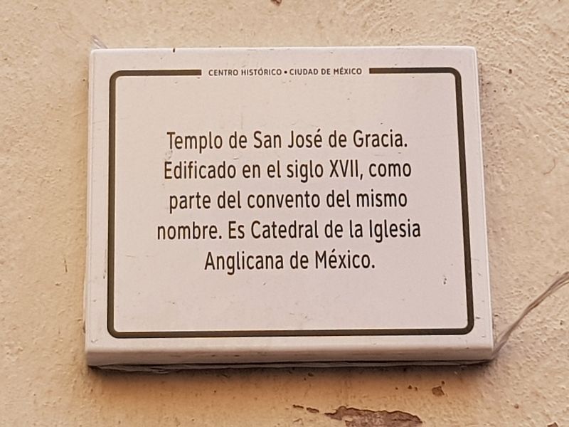 Temple of San Jos� de Gracia Marker image. Click for full size.