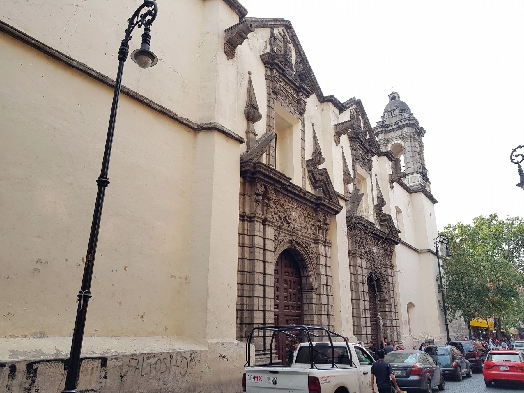 Temple of San Jos� de Gracia and Marker image. Click for full size.