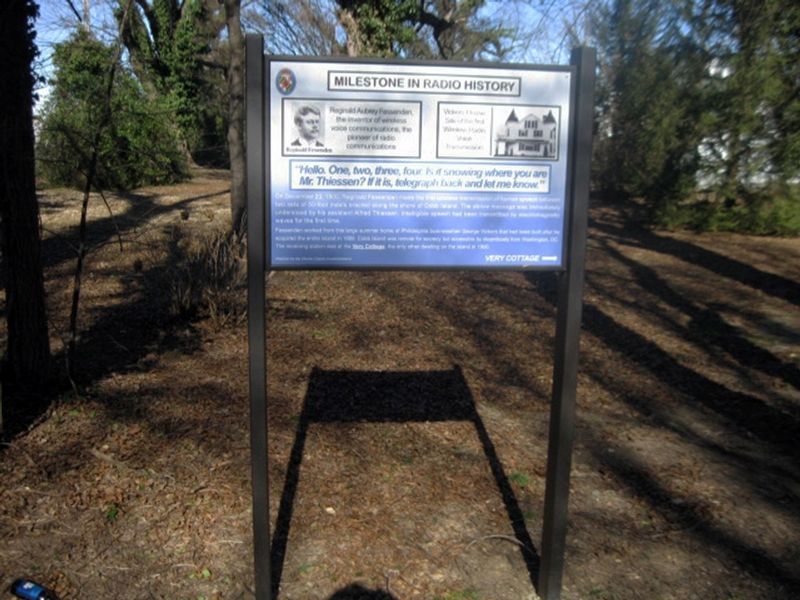 Milestone in Radio History: Reginald Audrey Fessenden Marker image. Click for full size.