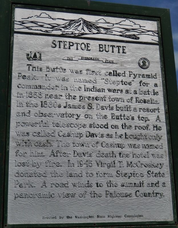 Steptoe Butte Marker image. Click for full size.