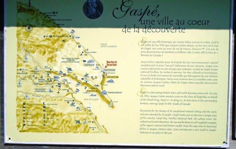 Gaspé, une ville au coeur de la découverte Marker. Click for full size. Gaspé, une ville au coeur de la découverte Marker image. Click for full size.