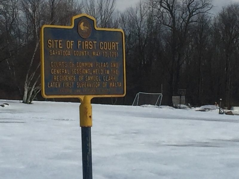 Site of First Court Marker image. Click for full size.