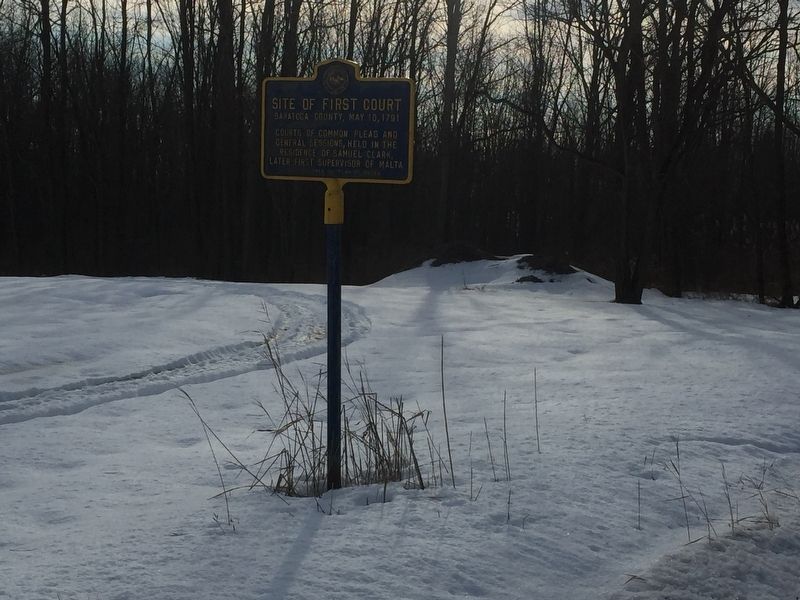 Other Side of First Court Marker image. Click for full size.