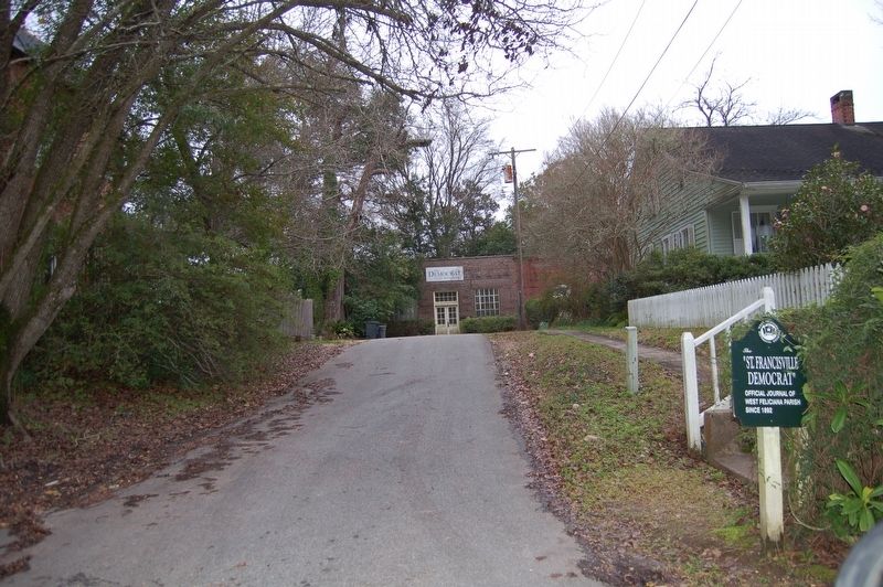 The "St. Francisville Democrat" Marker. Click for full size. The "St. Francisville Democrat" Marker image. Click for full size.
