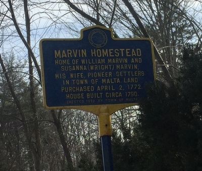 Marvin Homestead Marker image. Click for full size.