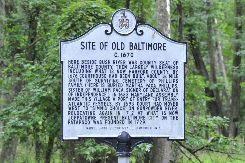 Site of Old Baltimore Marker image. Click for full size.