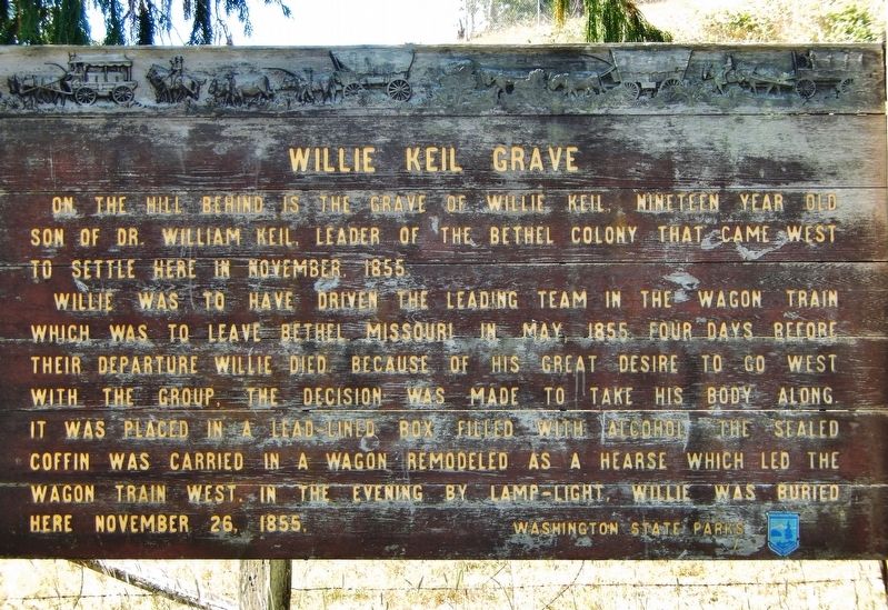 Willie Keil Grave Marker image. Click for full size.